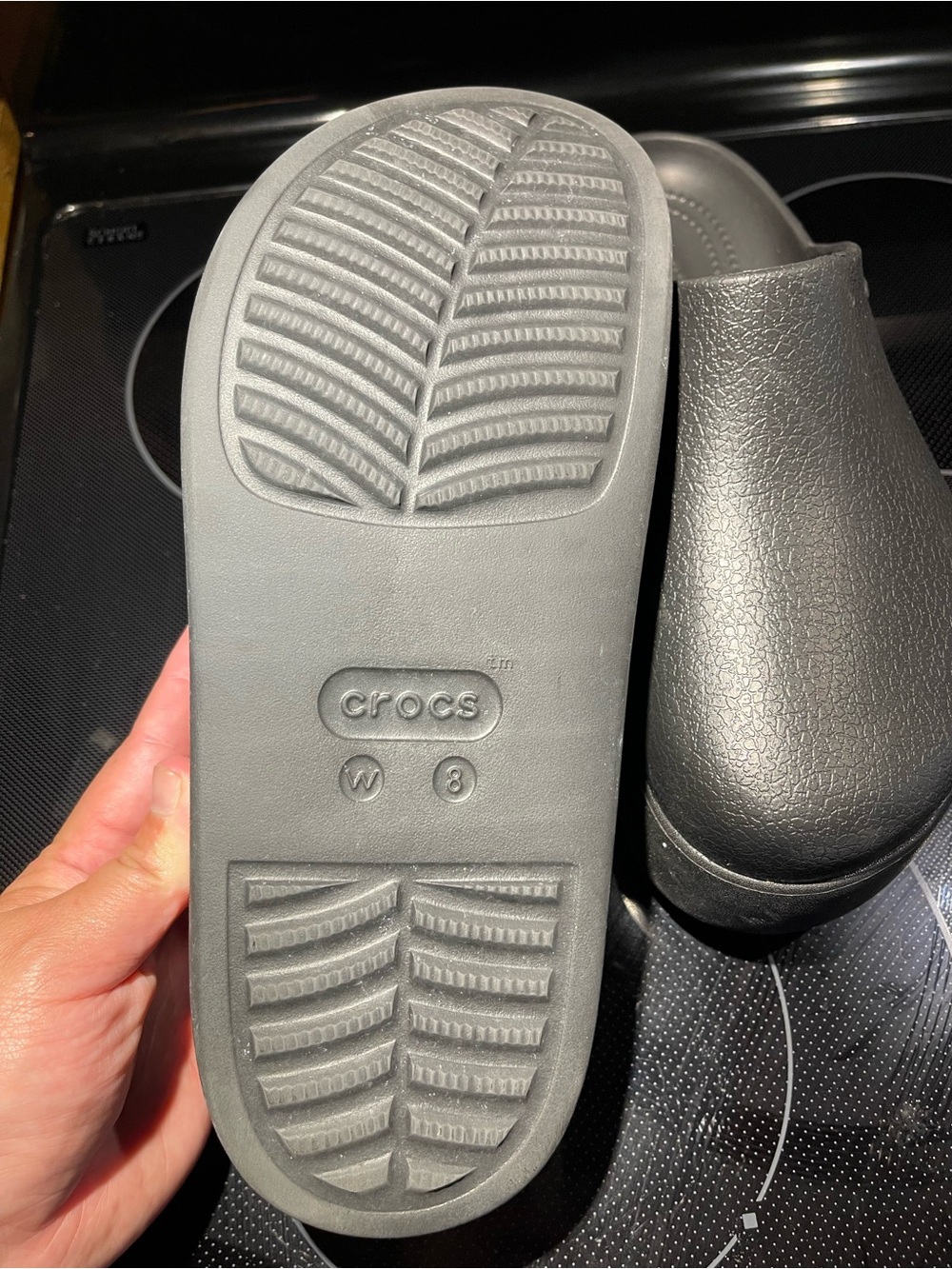 CROCS Platform Clog Mule in Charcoal - Picture 4 of 4